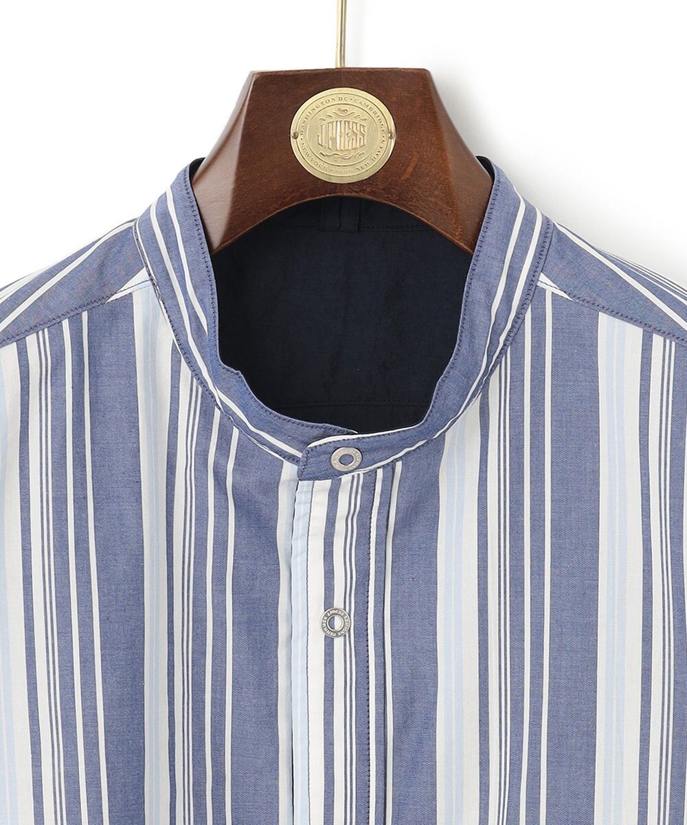 J.PRESS MEN バンドカラーリバーシブル シャツブルゾン 