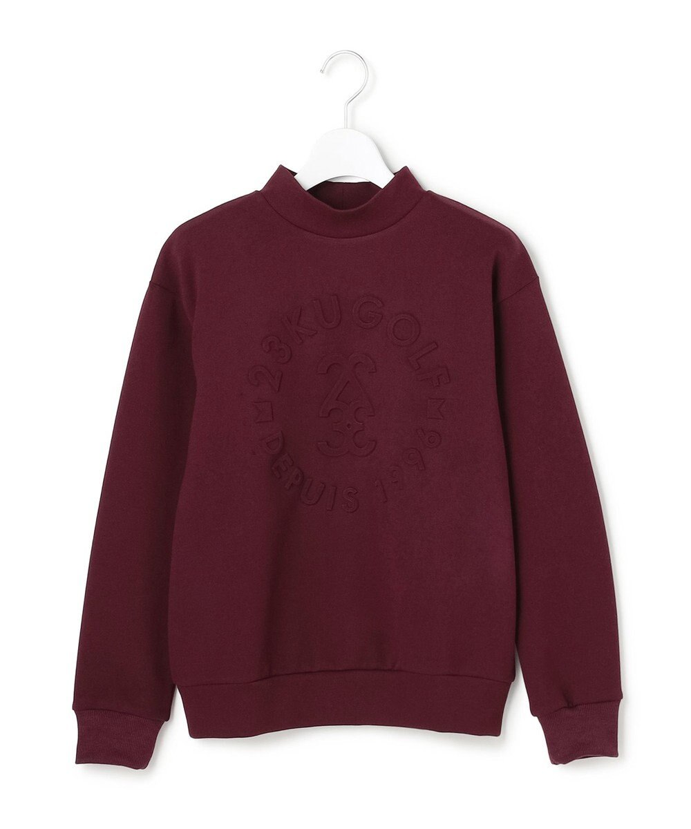 23区GOLF 【WOMEN】エンボスロゴダンボールモックネック 