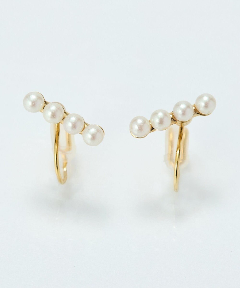 Phoebe 【痛くないシリーズ/金属アレルギー対応】バランスパールライトフィットイヤリング　ゴールド 