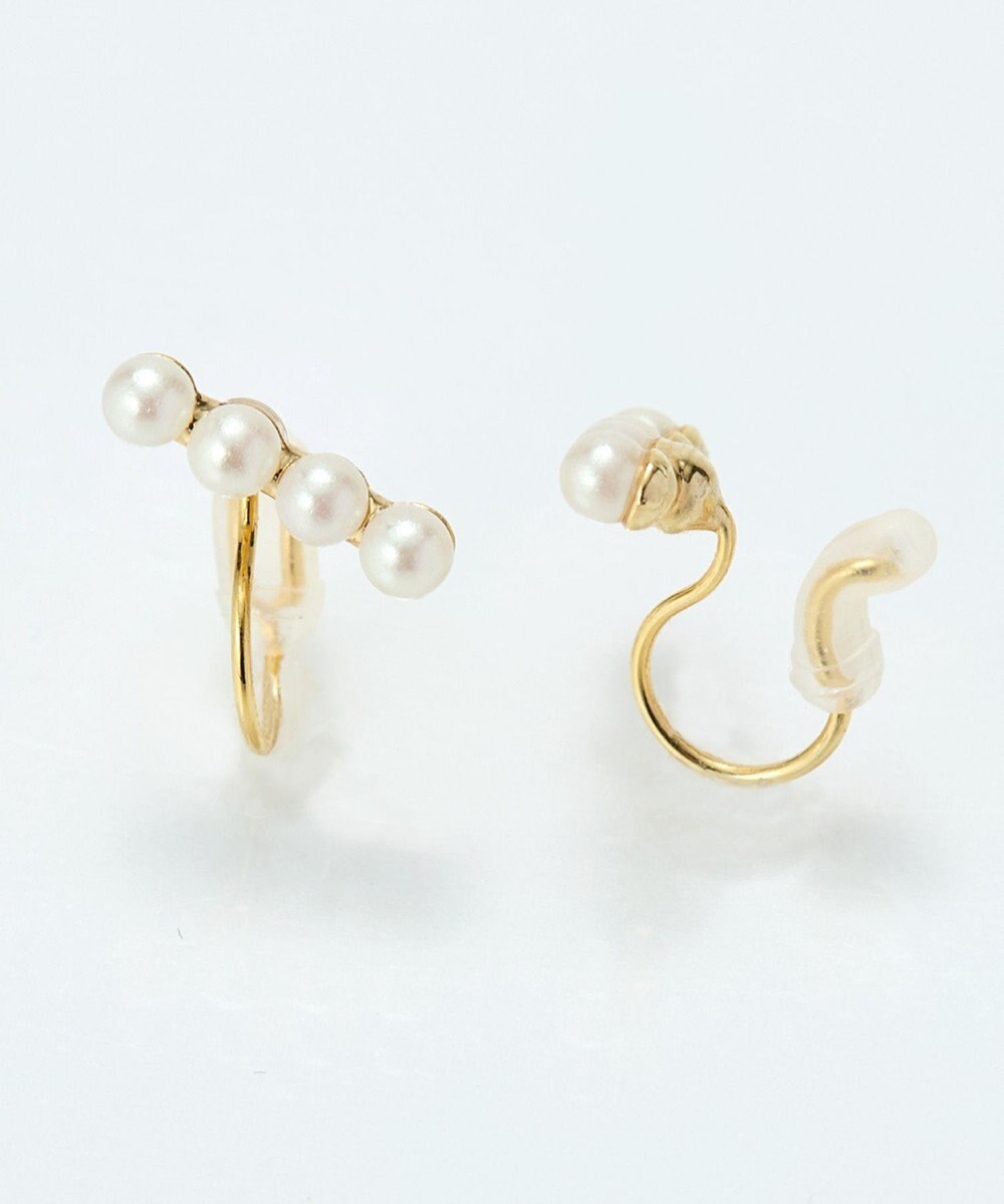 Phoebe 【痛くないシリーズ/金属アレルギー対応】バランスパールライトフィットイヤリング　ゴールド 