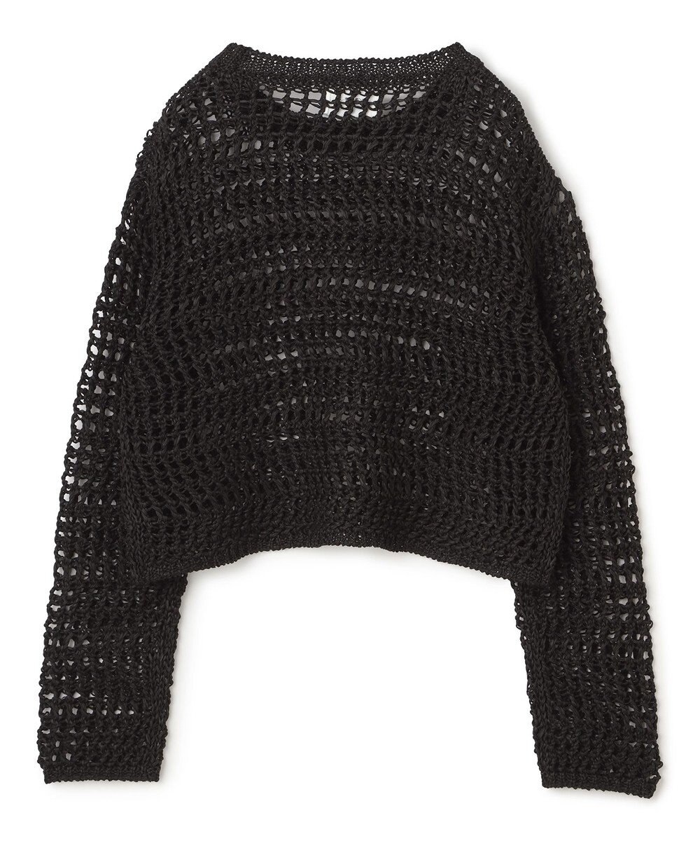 BEIGE， UVITE / コットンメッシュクロップドニット 