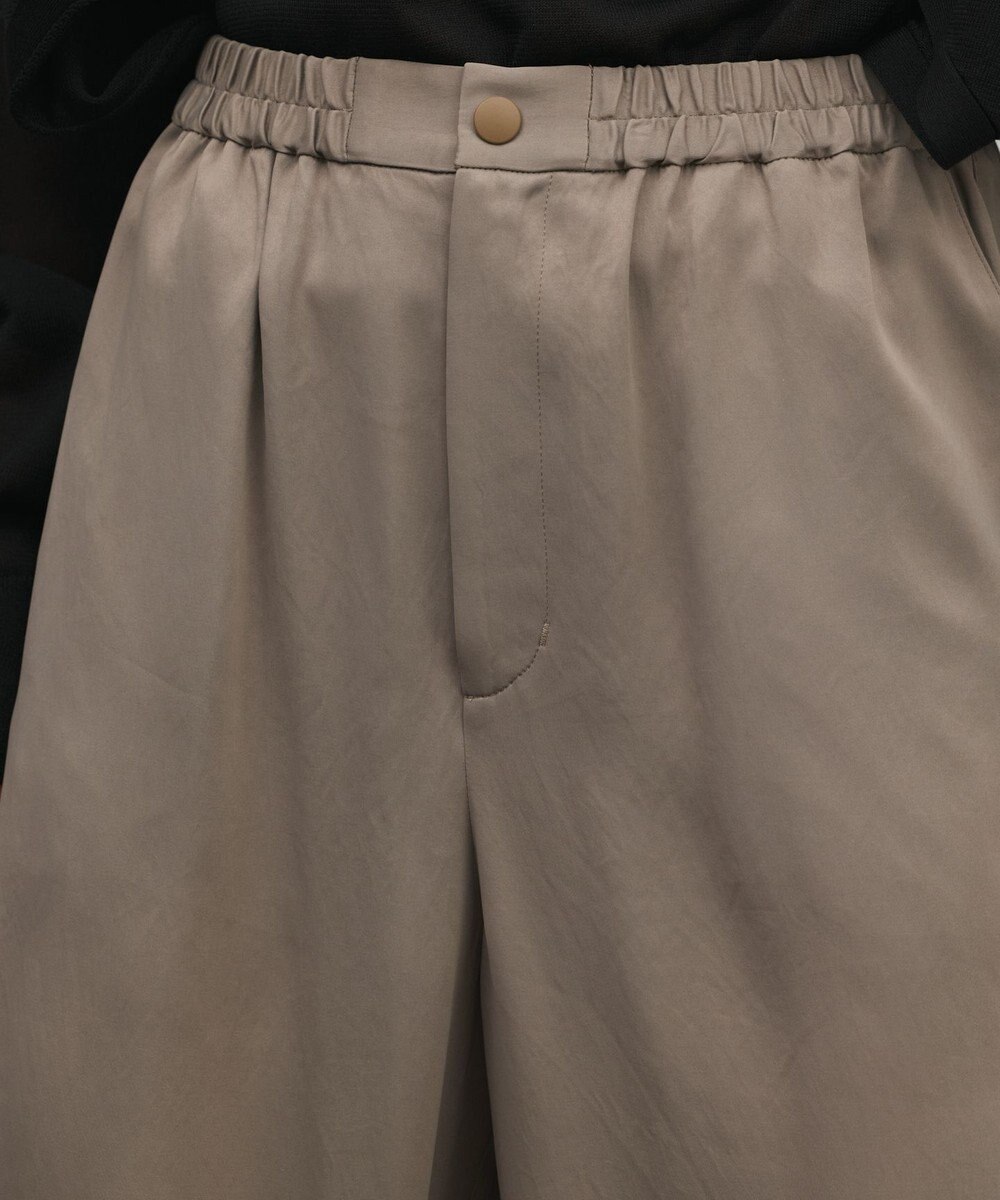 GRACE CONTINENTAL マットサテンバレルパンツ 