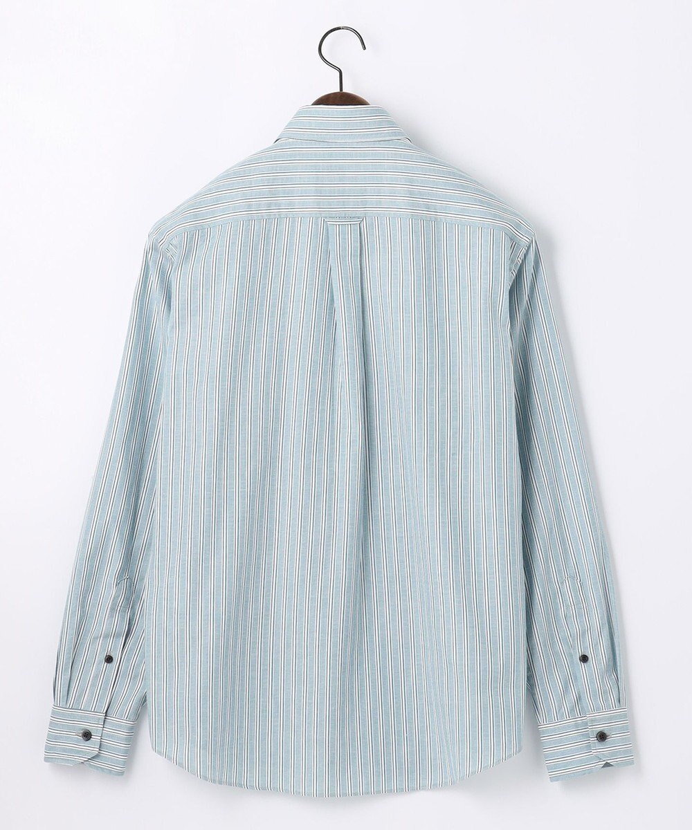 JOSEPH ABBOUD 【オーガニックコットン】JOE COTTON シャンブレーサテンストライプ シャツ 