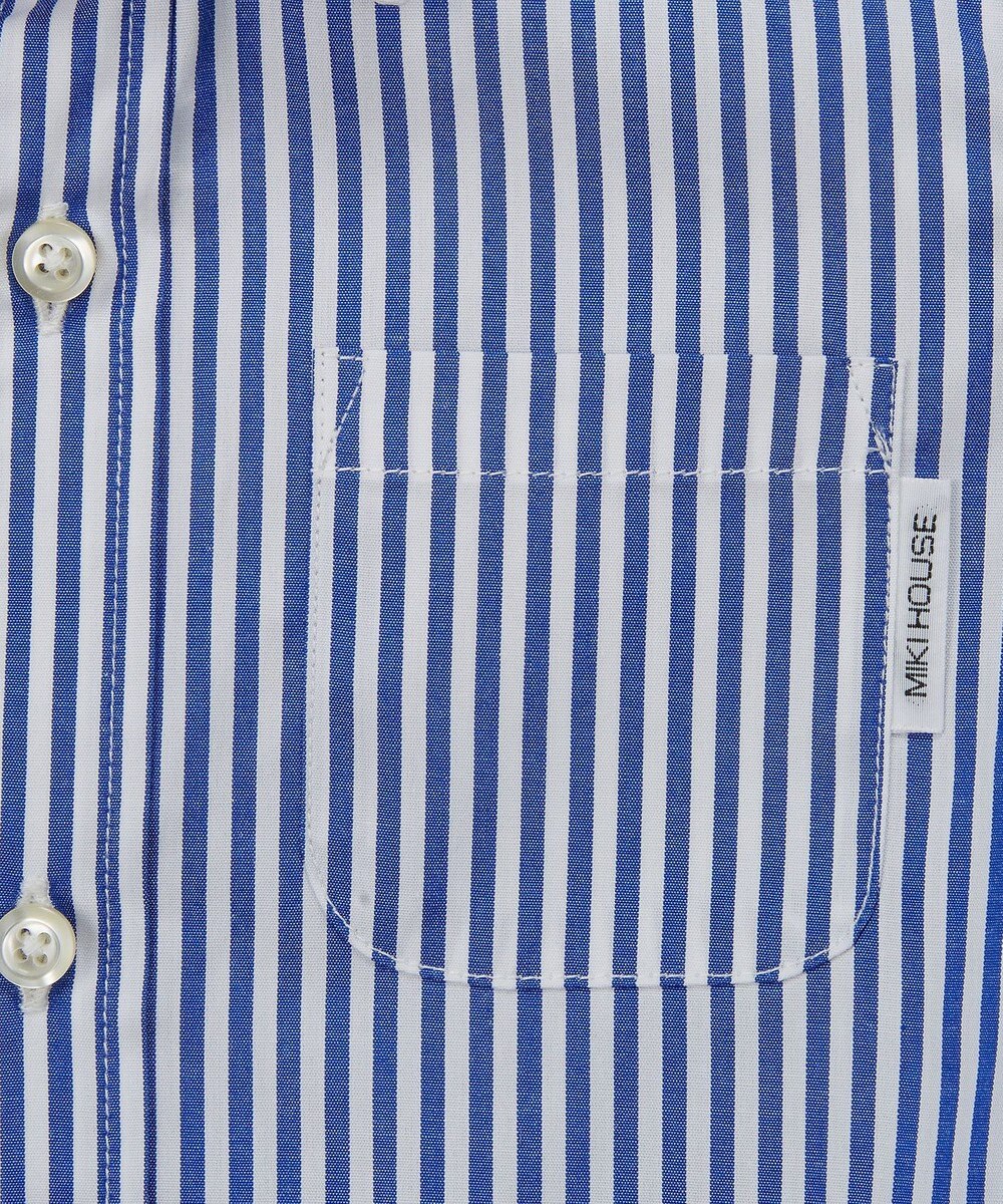 MIKI HOUSE HOT BISCUITS 【ミキハウス】【110-130cm】 ブロード素材の長袖シャツ 