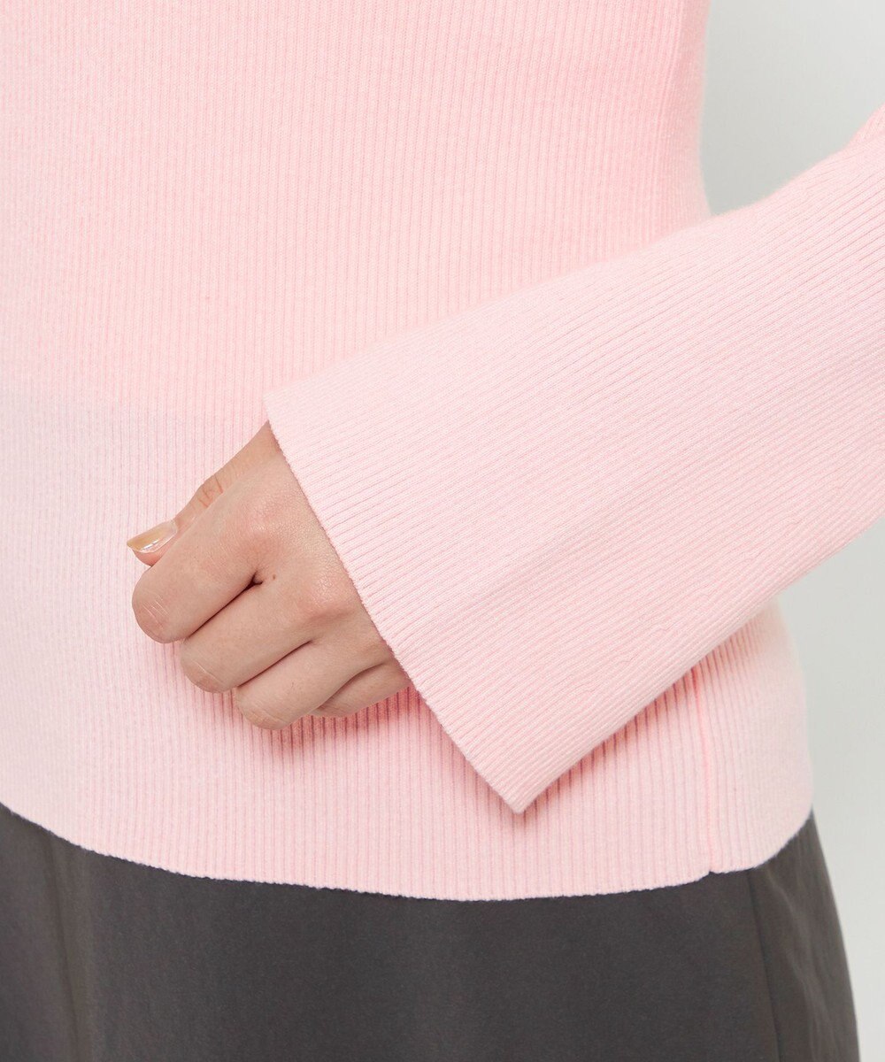 uncrave 【洗濯機洗い可】リブ フレアスリーブポロニット（uncrave STANDARD） 