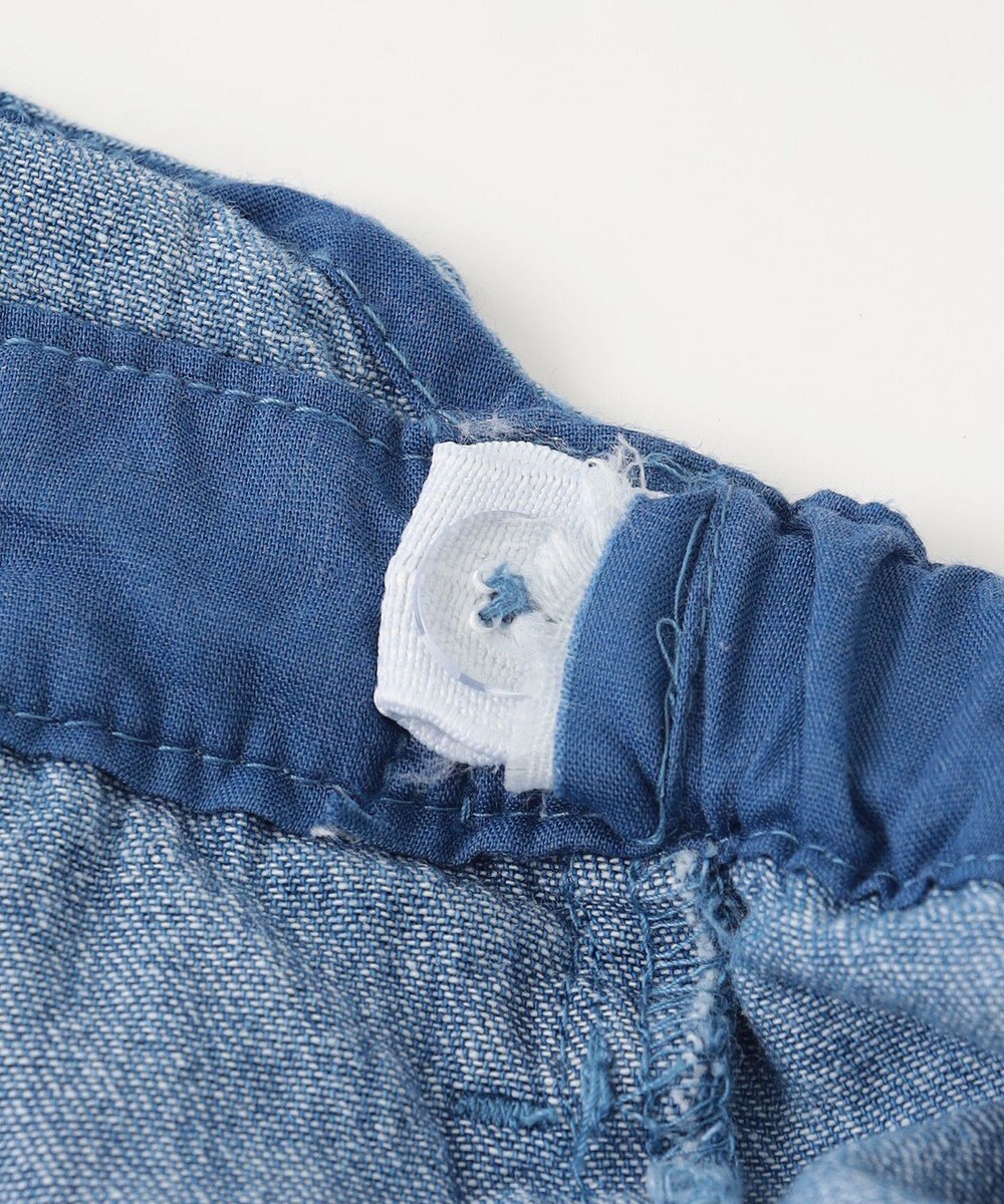 ANY KIDS ティアード デニムジャンパースカート 