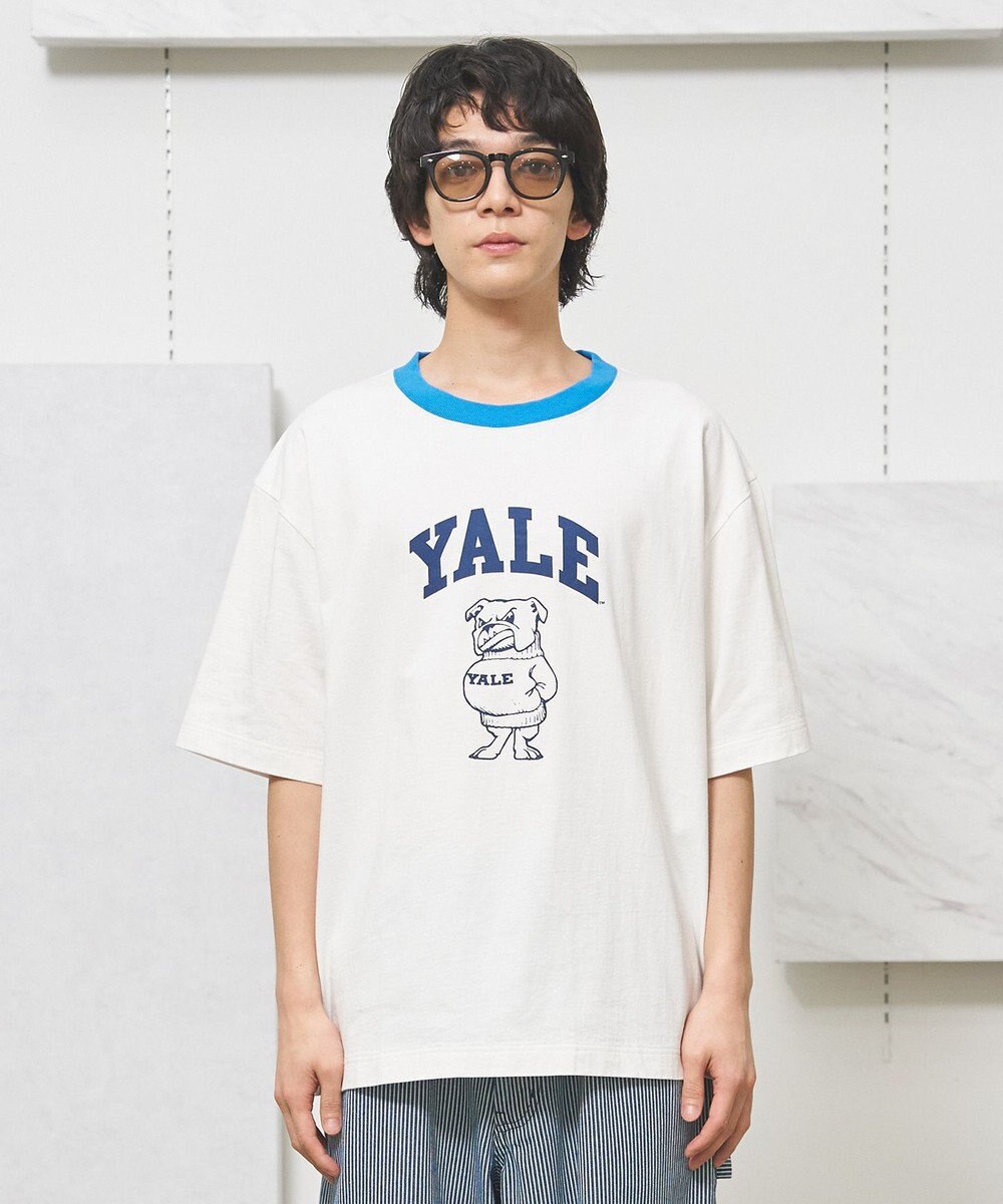 J.PRESS YORK STREET 【UNISEX】YALEアーチロゴ Tシャツ 