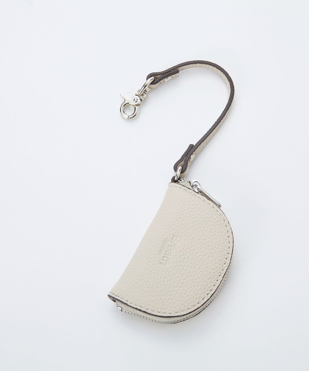 TOPKAPI 【Breath TOPKAPI】シュリンクレザー ハーフムーン ショルダーバッグ / チャーム付き 