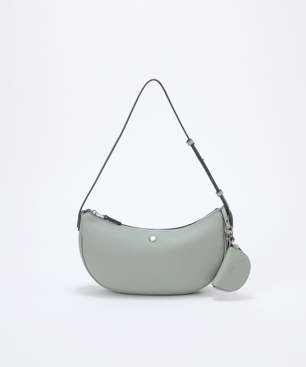 TOPKAPI 【Breath TOPKAPI】シュリンクレザー ハーフムーン ショルダーバッグ / チャーム付き 