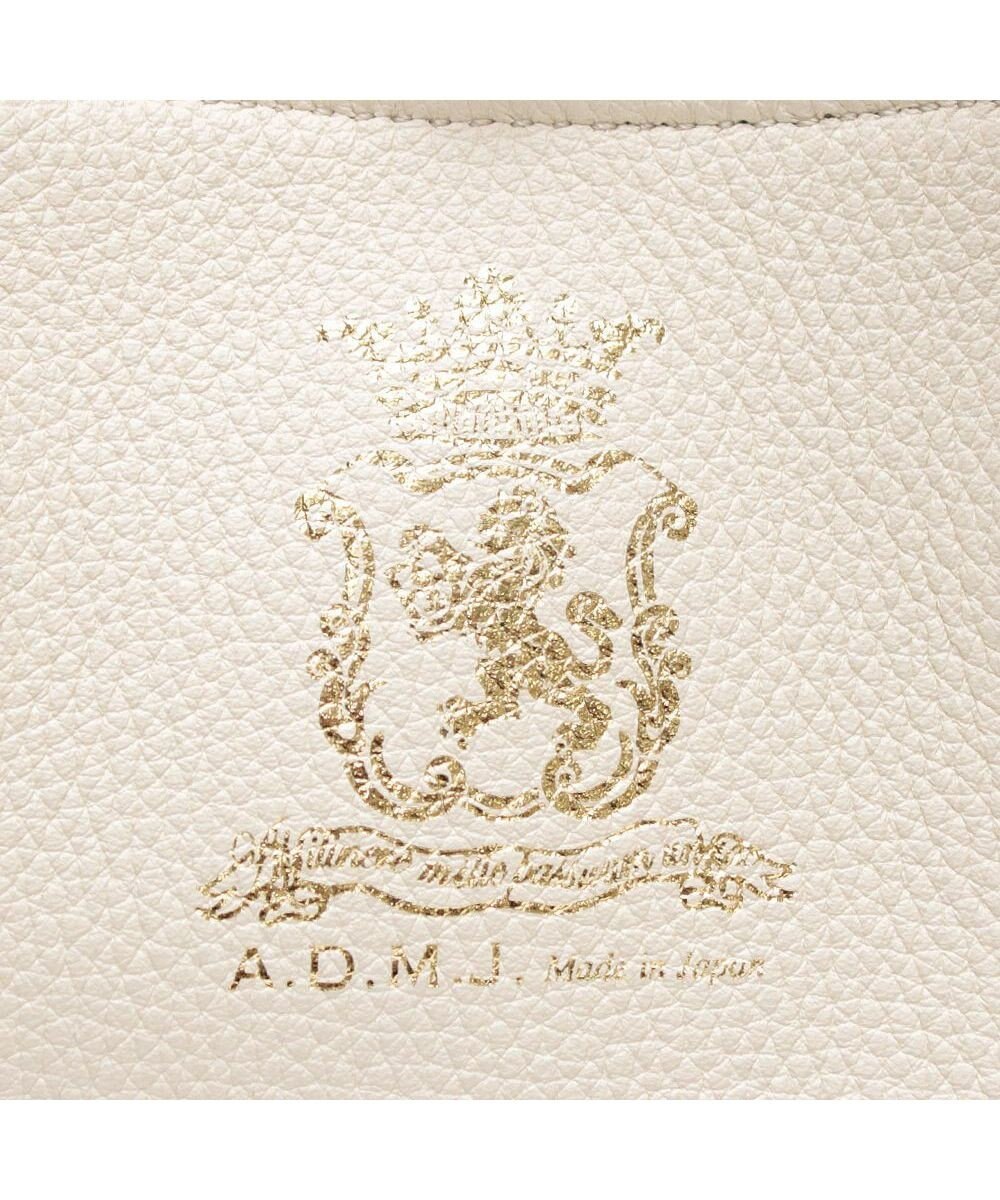 A.D.M.J. 【牛革】モーツァルト/スパニッシュレザーバイカラー金ボタントートS 