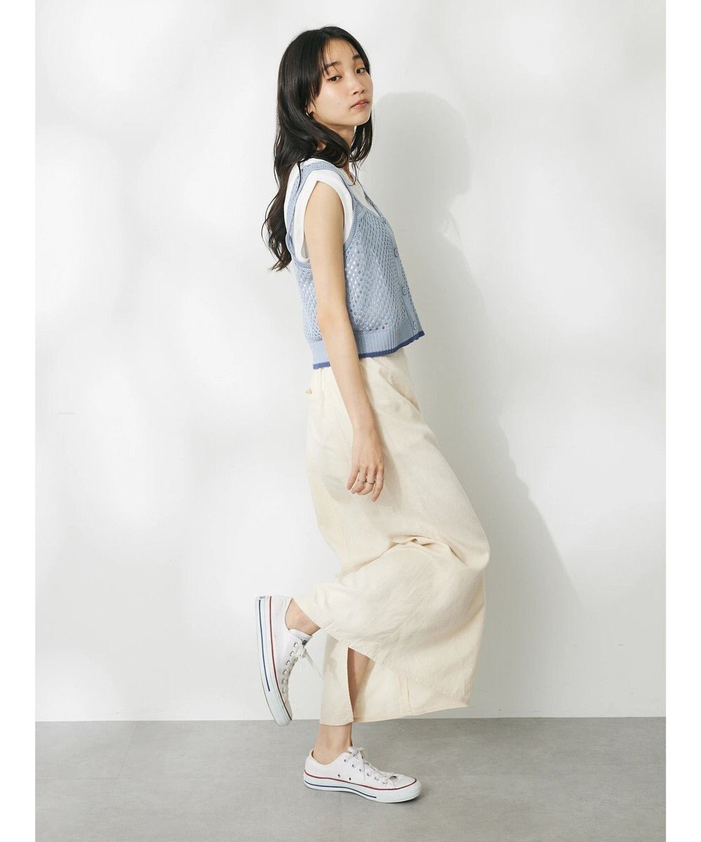 CRAFT STANDARD BOUTIQUE 配色メッシュニットビスチェ 