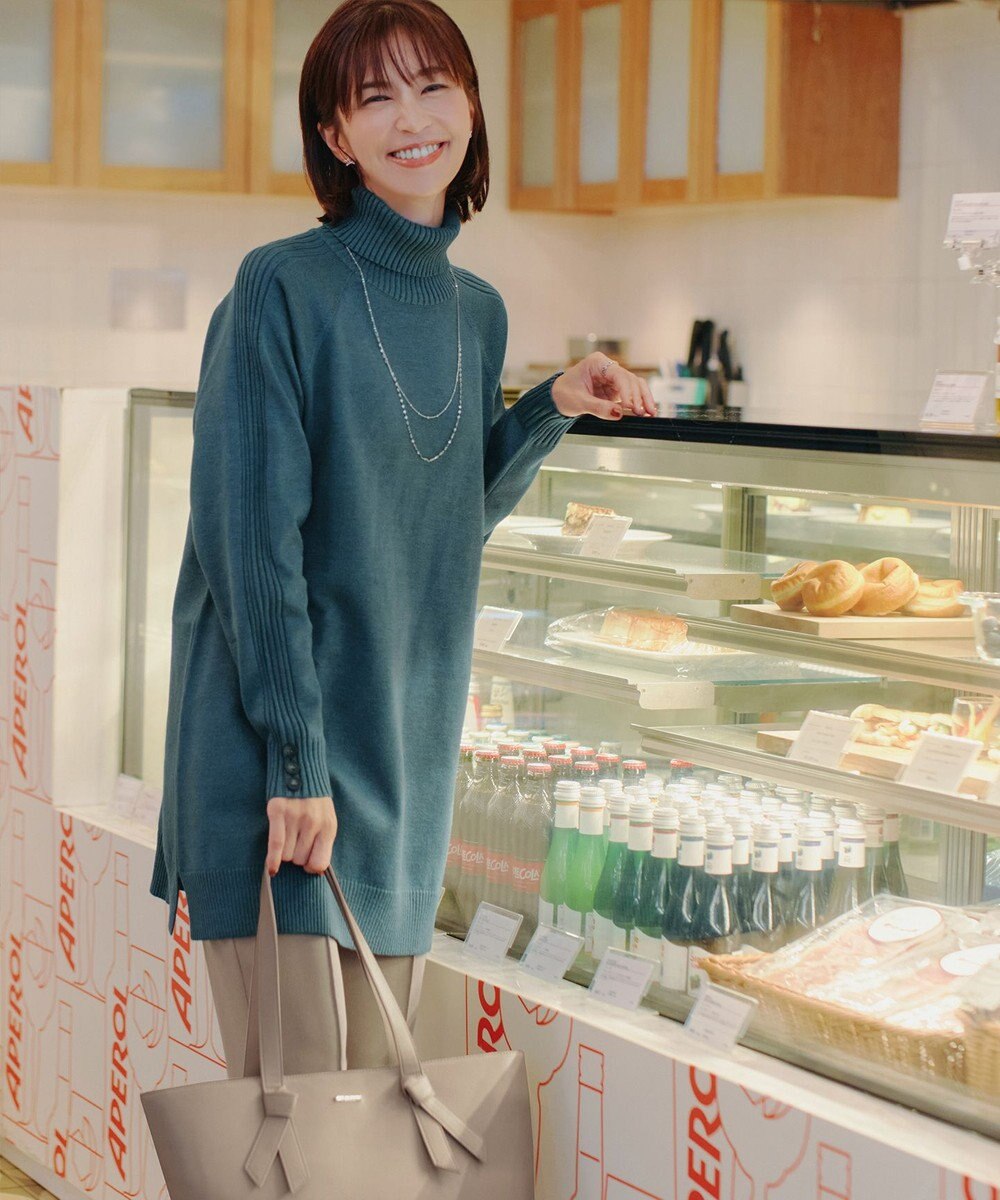 Tiaclasse 【安田美沙子さん  小倉優子さん着用・日本製】大人可愛い2連風チェーンネックレス 