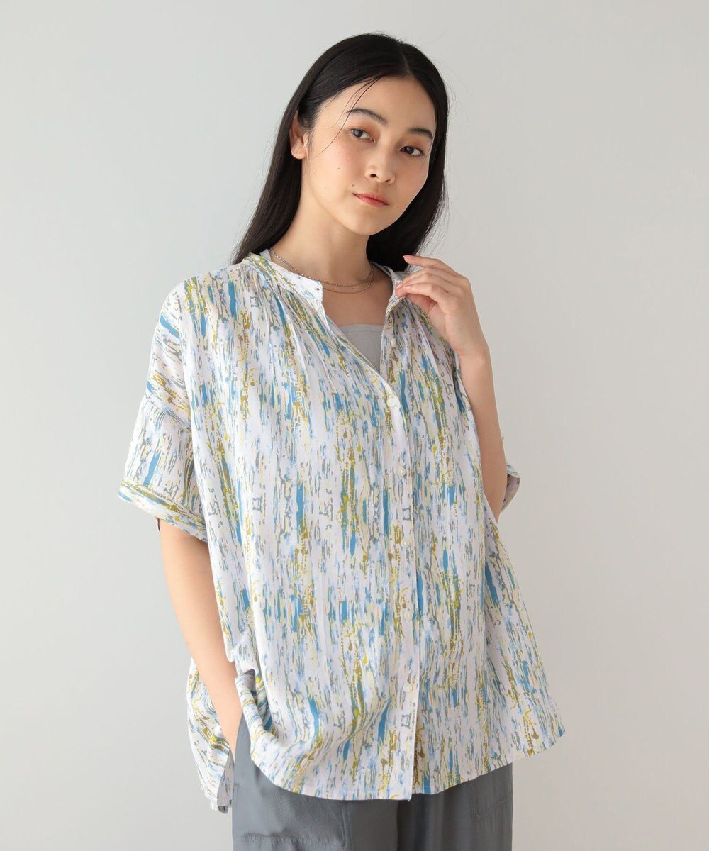 Green Parks Ｉ　アソート柄さらっとレーヨンブラウス 