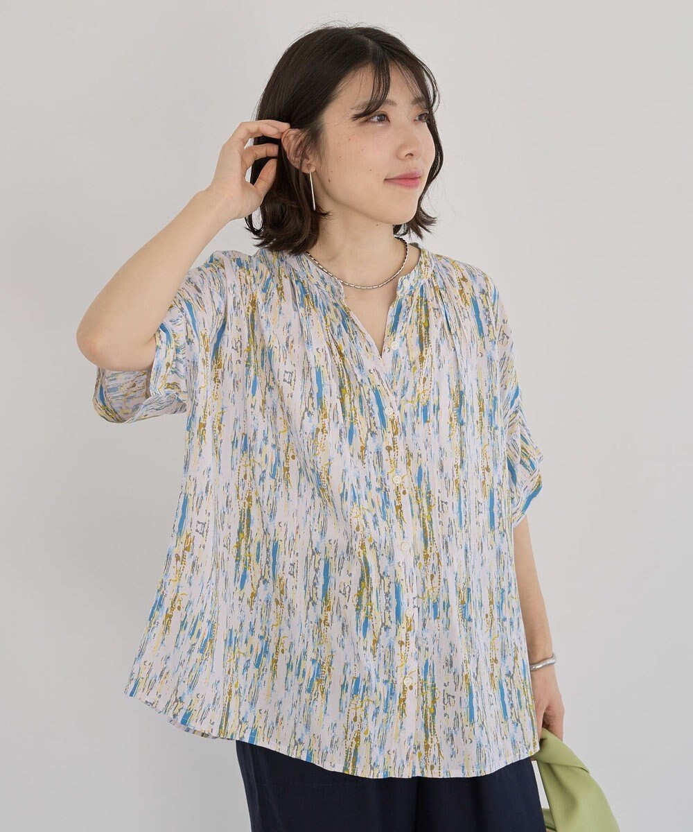 Green Parks Ｉ　アソート柄さらっとレーヨンブラウス 