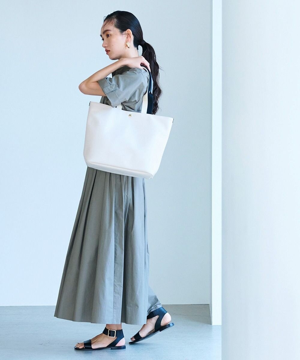 TOPKAPI 【Breath TOPKAPI】SCOTCH GRAIN スコッチグレイン プレーン 2トーンテープ ロングハンドル トートバッグ L 