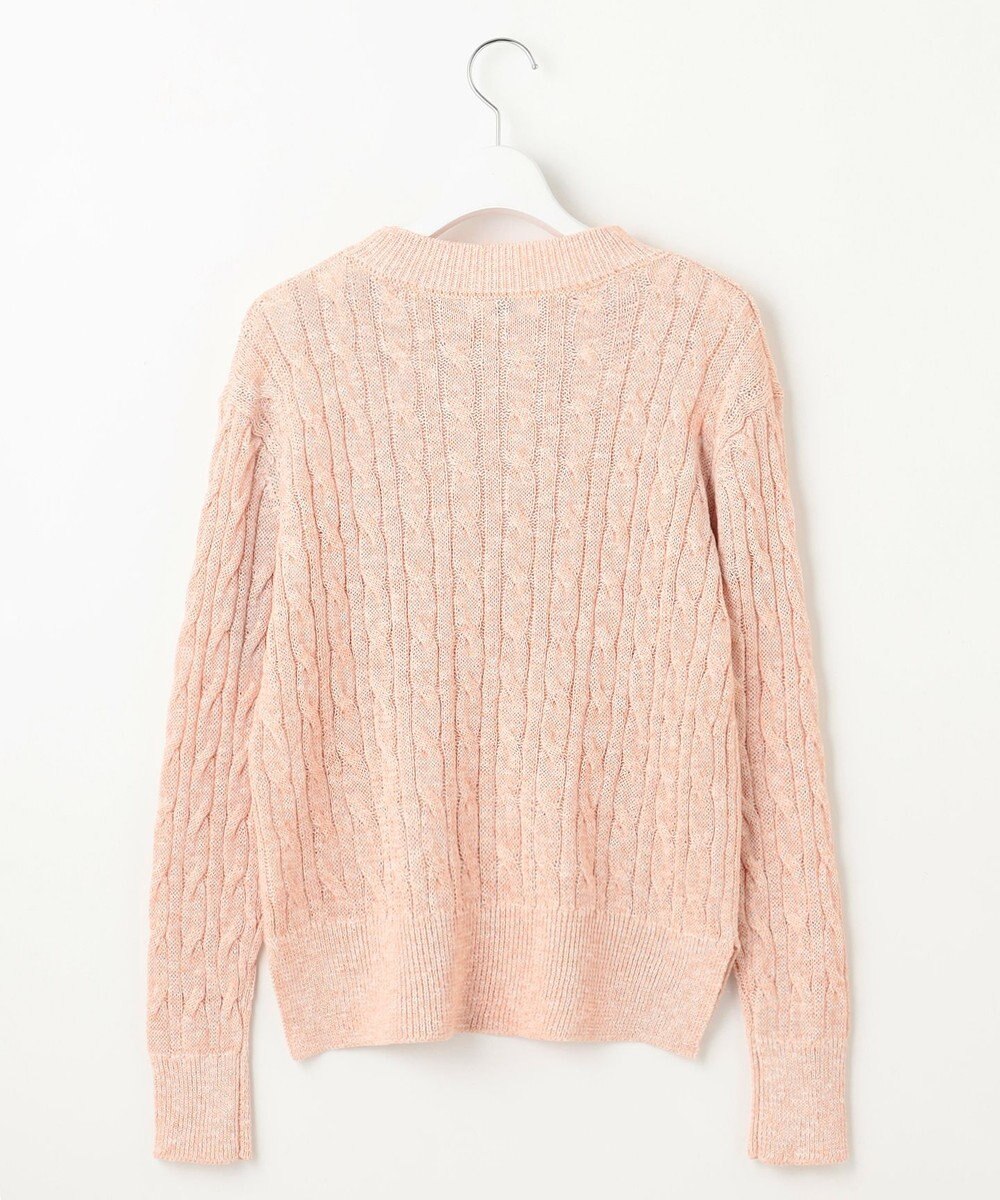 J.PRESS LADIES 【洗える】MIX COLOR SLUB ケーブル ニット 