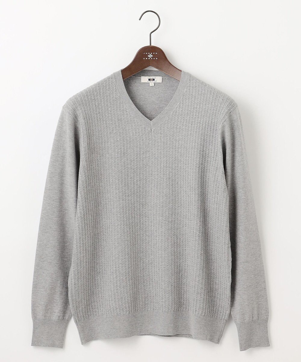JOSEPH ABBOUD 【洗える/チクチクしない/3シーズン対応】SNOWY Vネック  ニット 