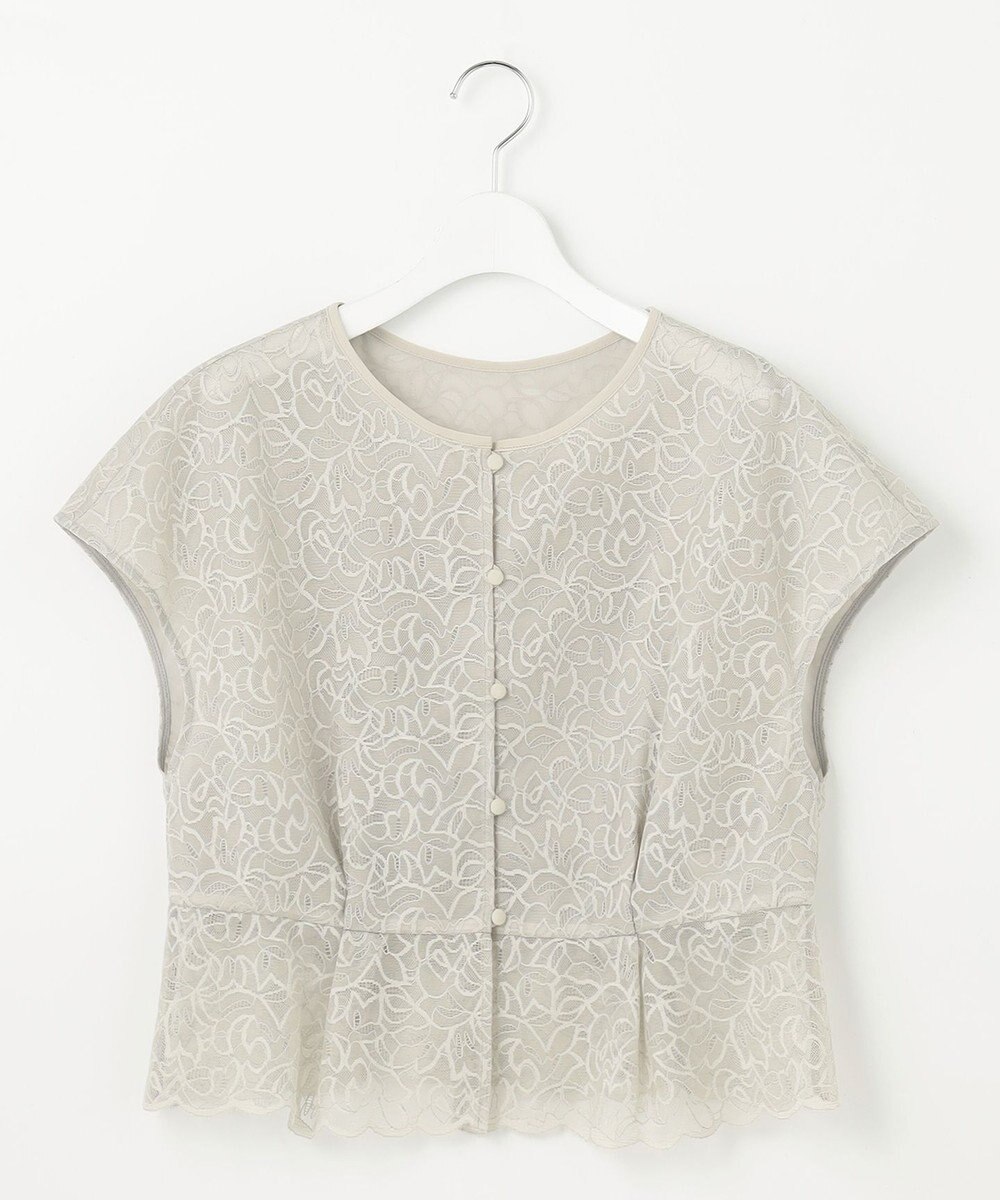 自由区 【カタログ掲載・洗える】レースブラウスコンビ ワンピース 