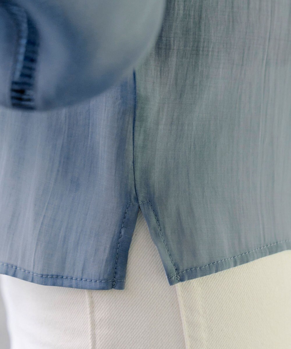 Tiaclasse 【洗える】はしごレースパフ袖シャツ 