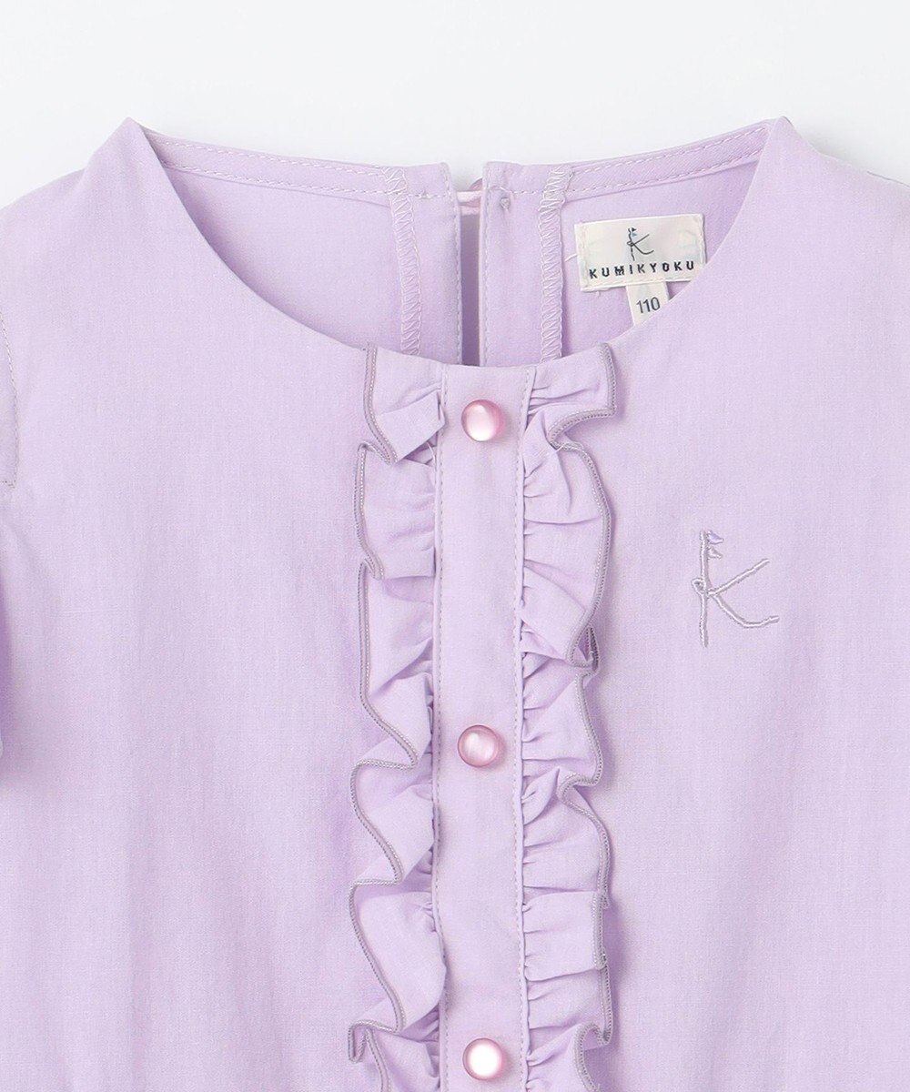 組曲 KIDS 【UVケア】【110-140㎝】バイカラー ワンピース 