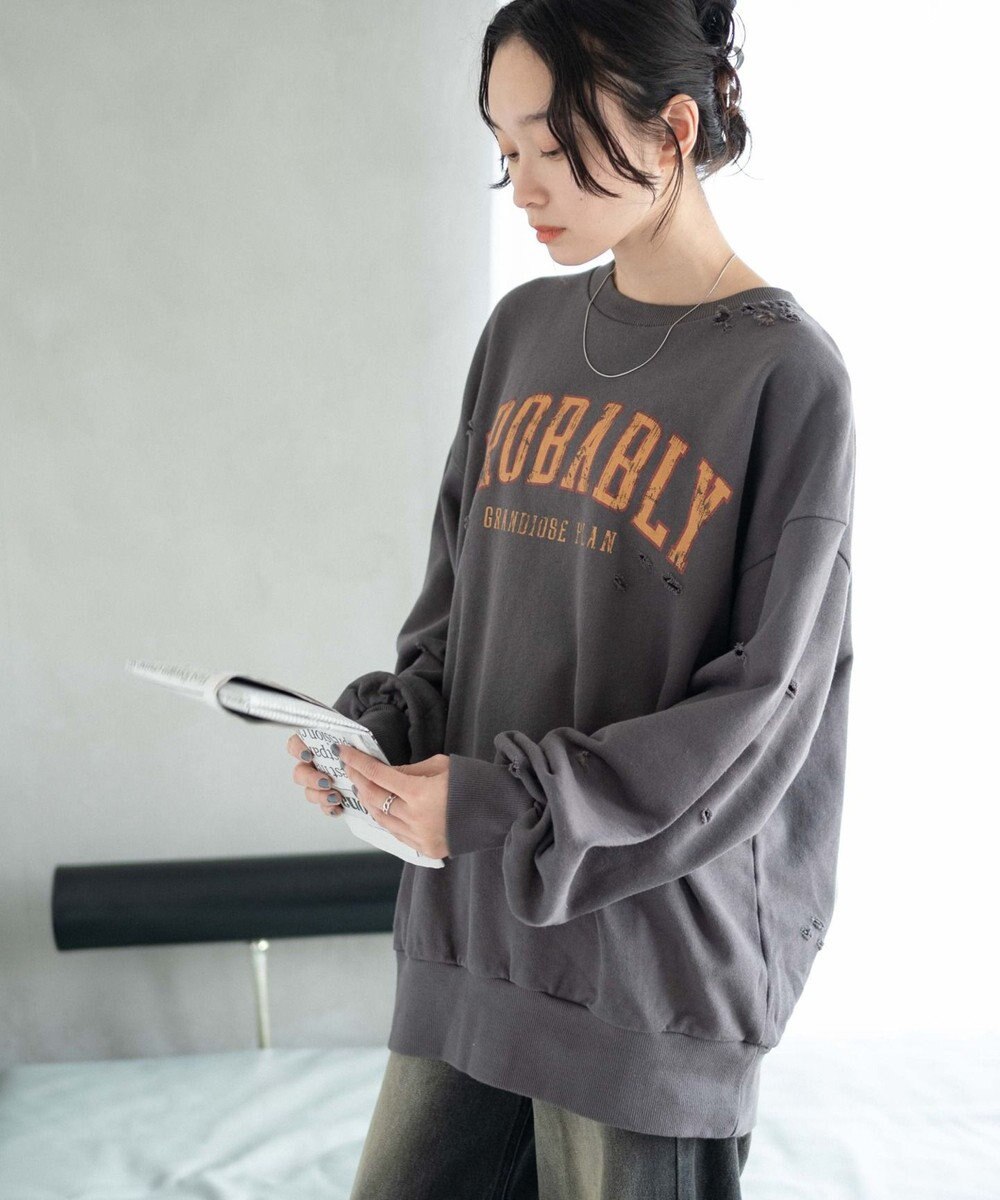 WEGO ダメージスウェット 