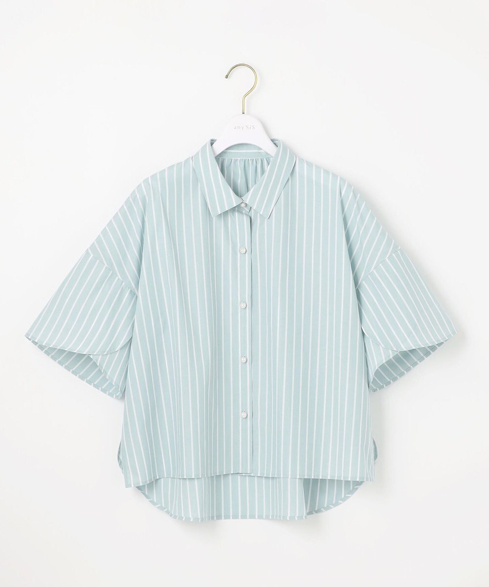 ANY SIS 【洗える】ペタルスリーブ シャツ 