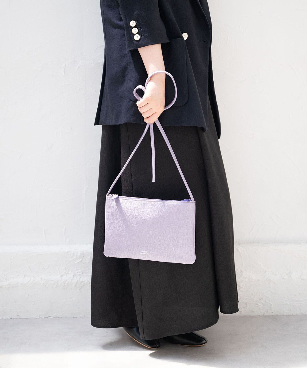 Hekhèr Le Style de Vie 新色追加【日本製】シュリンクレザー スクエアショルダーバッグ 