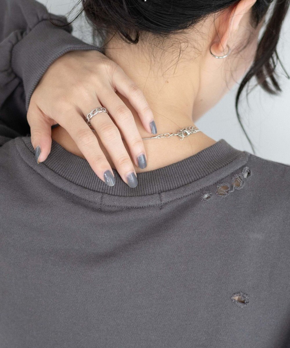 WEGO ダメージスウェット 