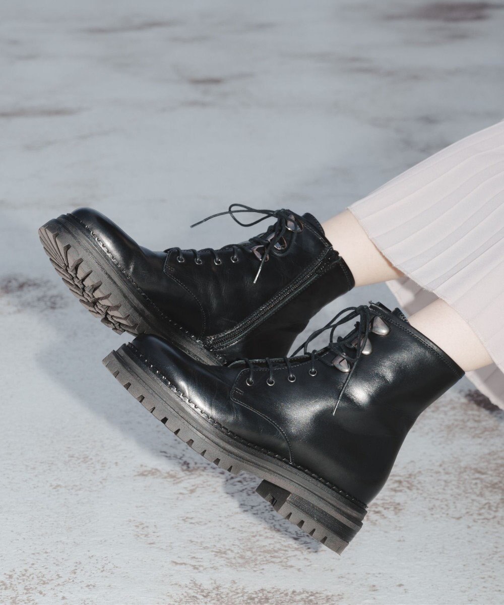 BONTRE 【LucaGrossi/ルカグロッシ】レースアップサイドジップショートブーツ 