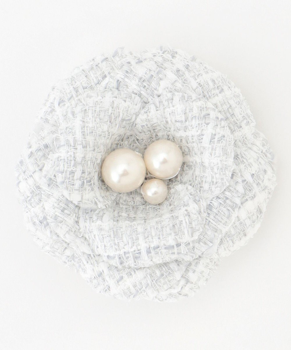 組曲 ツイードパールコサージュ 