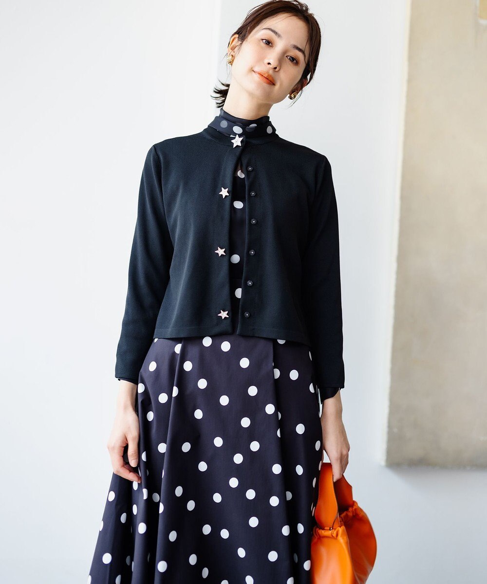 組曲 【組曲×setsuko sagittaire】シフォンプリント2WAYブラウス 