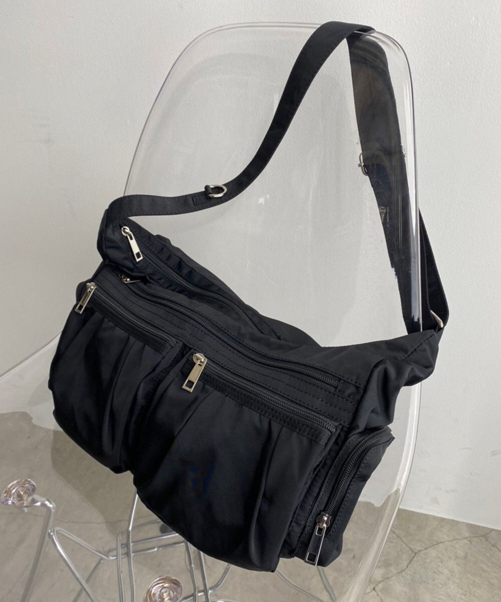 WEGO ポーチ付きナイロンショルダーバッグ 