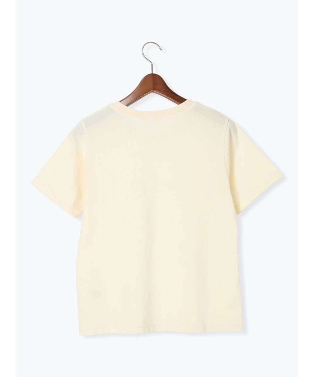 Te chichi フロッキープリントロゴTシャツ 