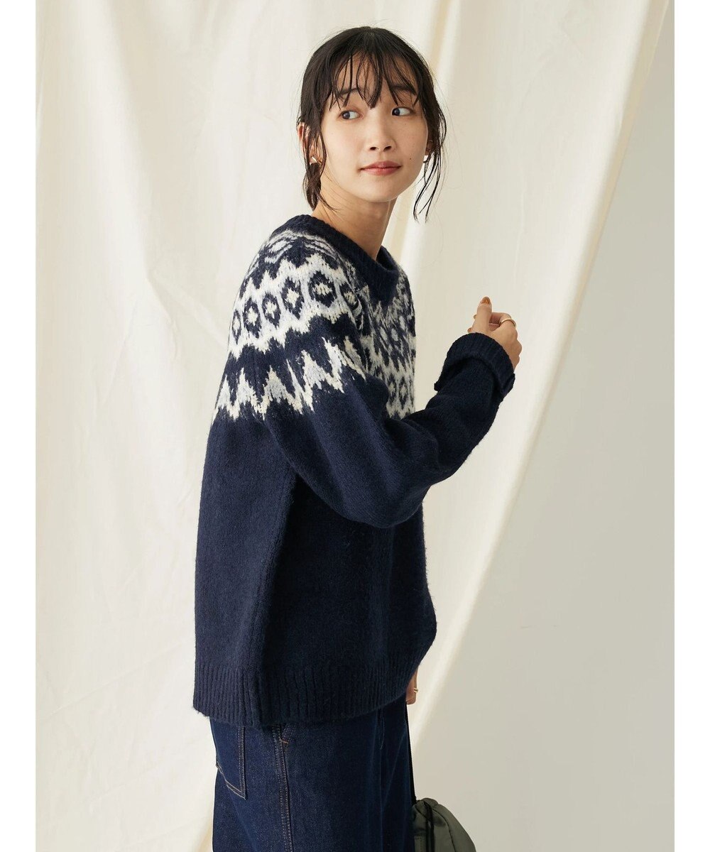 CRAFT STANDARD BOUTIQUE 求心柄ニットプルオーバー 