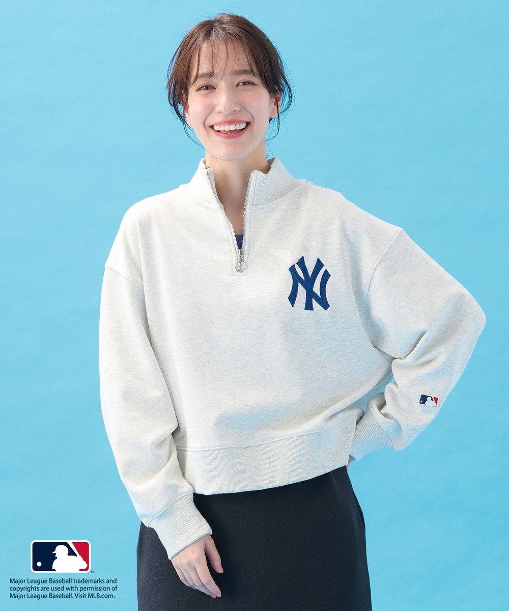 ANY L 【洗濯機可/UVケア】MLB/メジャーリーグベースボール ジップスウェット 