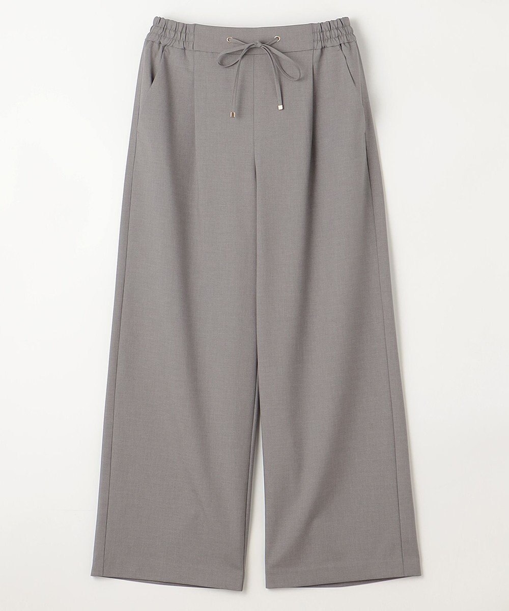 ANY 【ウエストゴム/ストレッチ/セットアップ可】イージィケアストレッチワイドパンツ 
