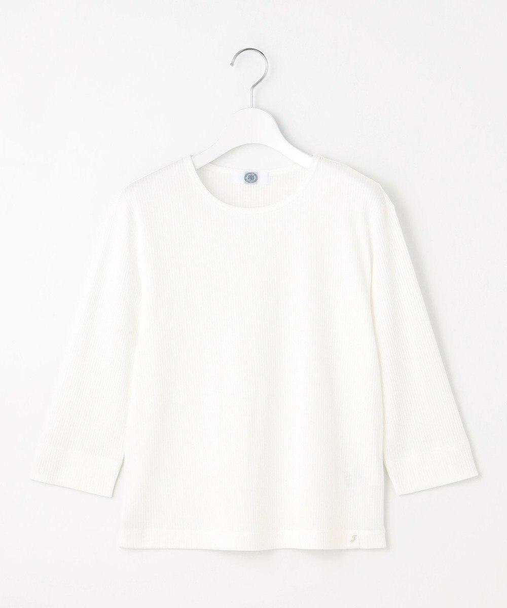 J.PRESS LADIES リブ クルーネック カットソー 