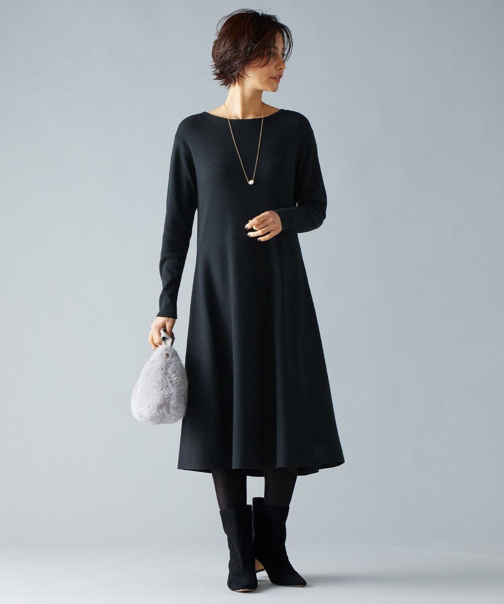 自由区 S 【セットアップ対応】ヴィスコースウールニット ワンピース 