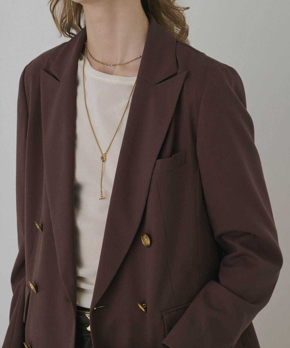 GRACE CONTINENTAL バックベンツダブルジャケット 