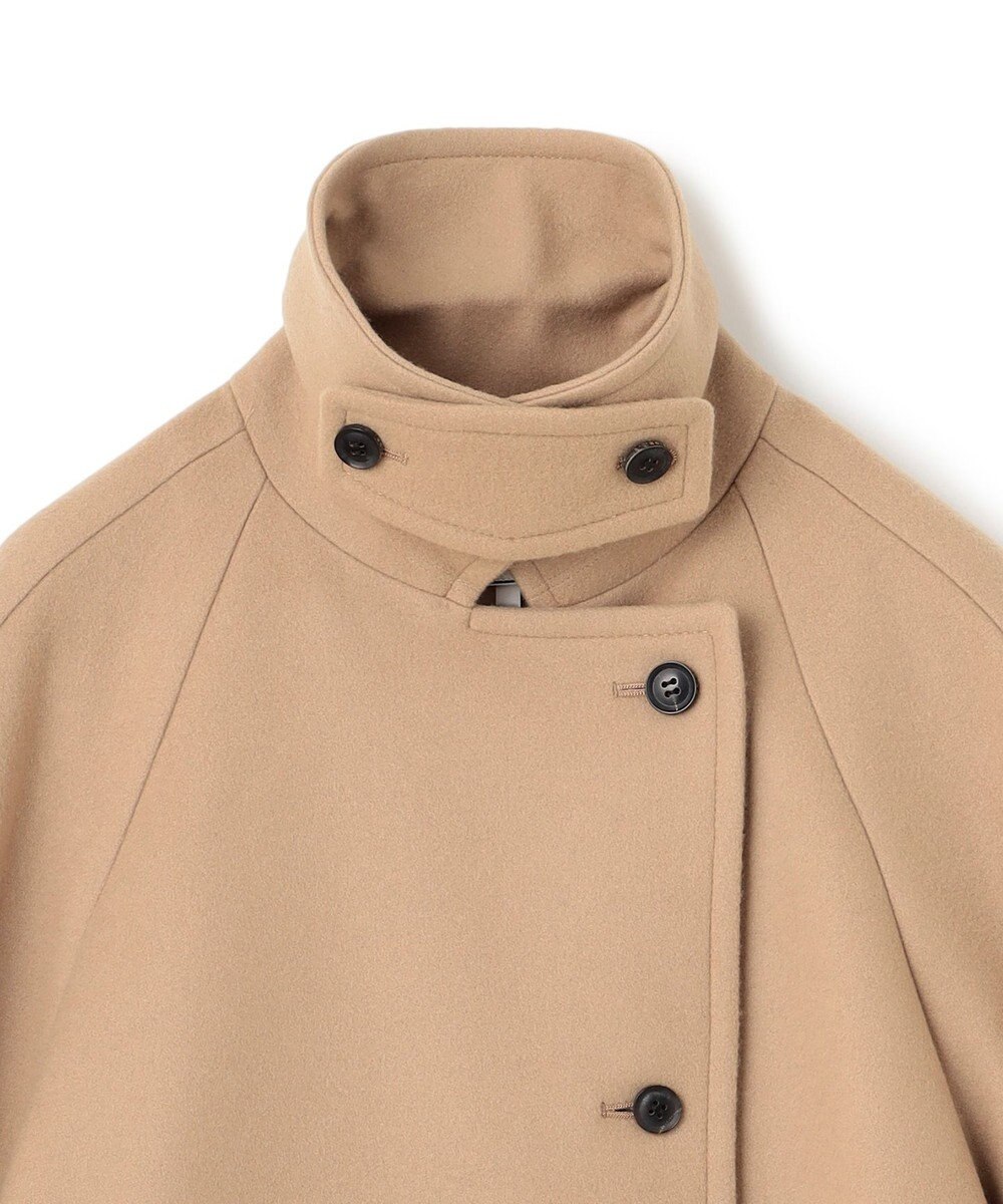 BEIGE， GABELLE / ミドル丈スタンドカラーウールコート 