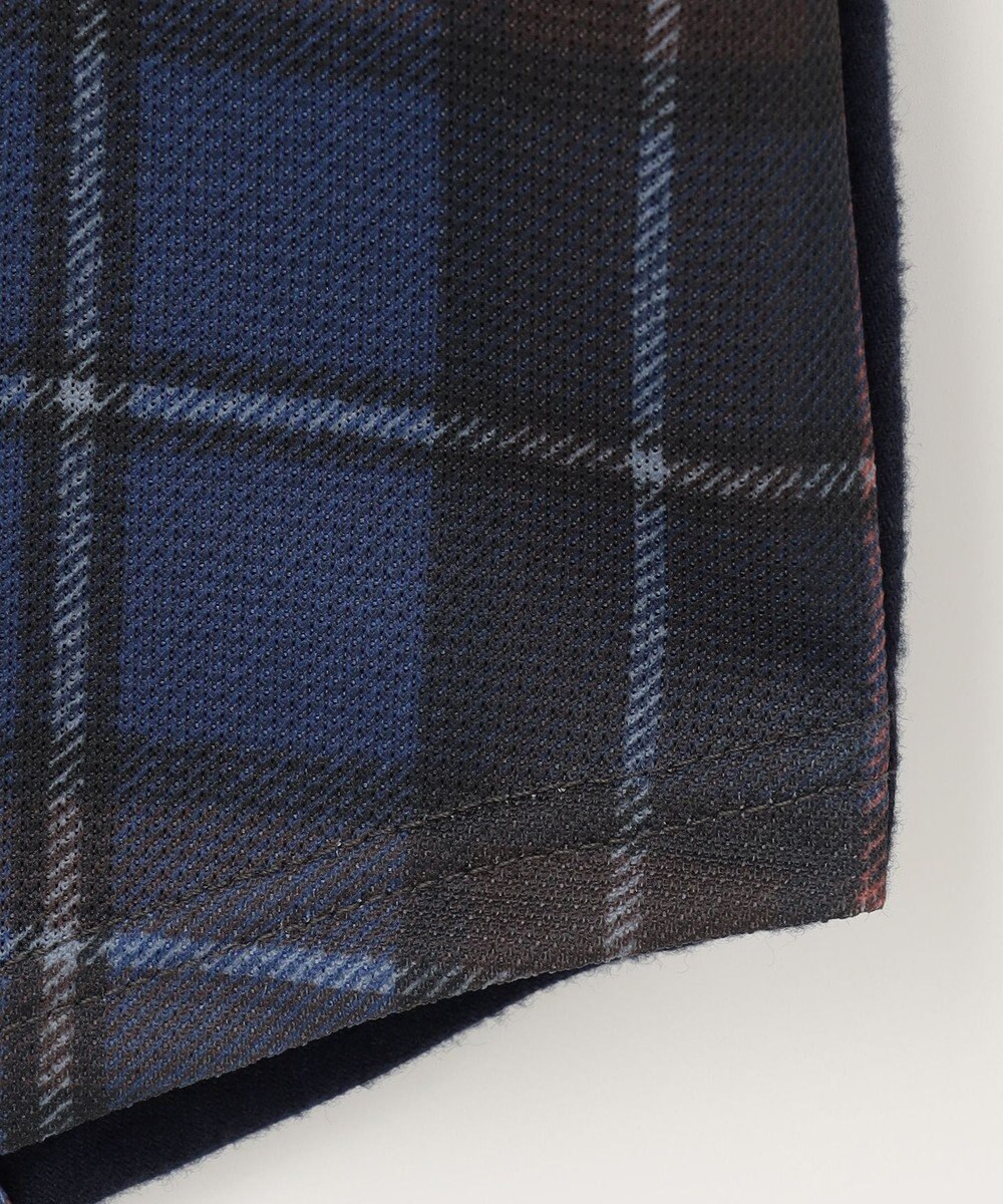 23区GOLF 【WOMEN】【日本製】チェック柄 長袖ポロシャツ 