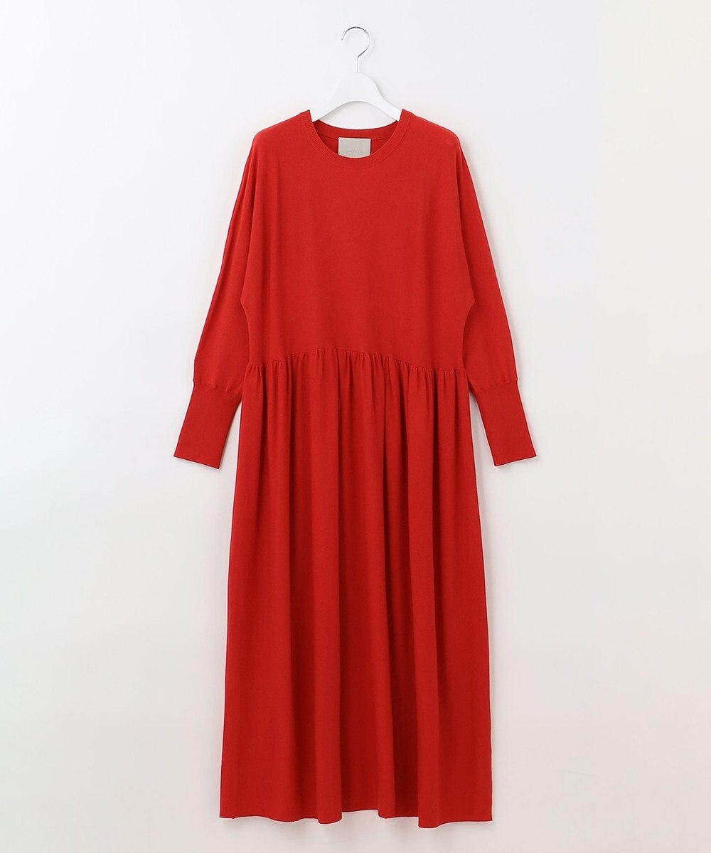 UNFILO 【新色追加】スタイルアップニット ワンピース 