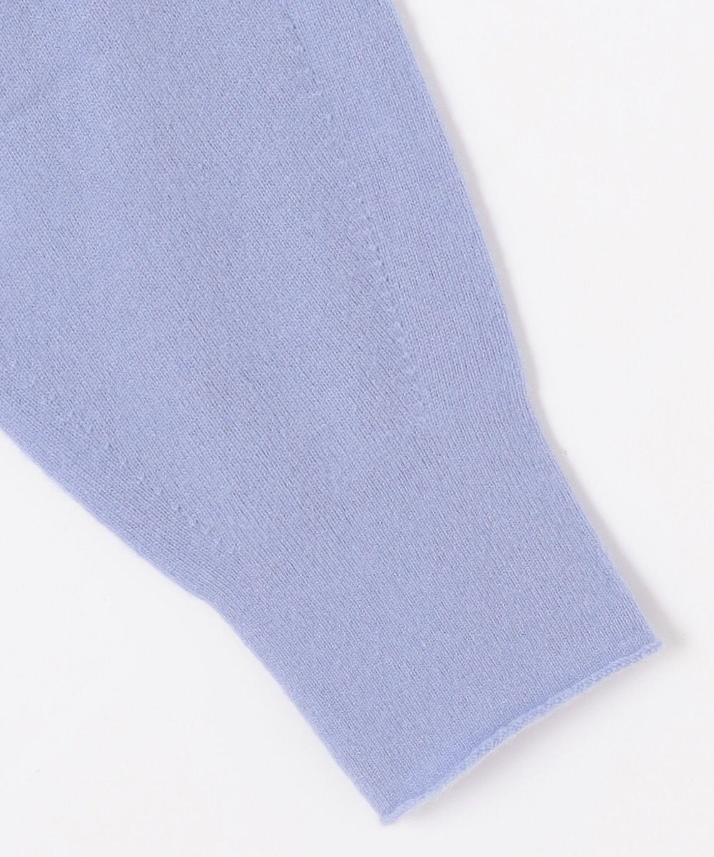 自由区 L 【洗える】ピュアカシミヤフリルディティール ニット 