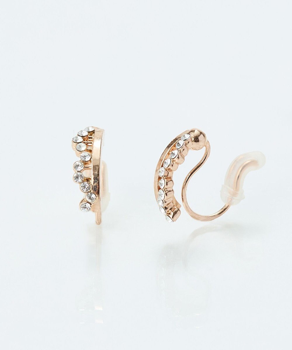 Phoebe 【金属アレルギー対応】【痛くないシリーズ】ミルキーウェイライトフィットイヤリング　ローズゴールド 