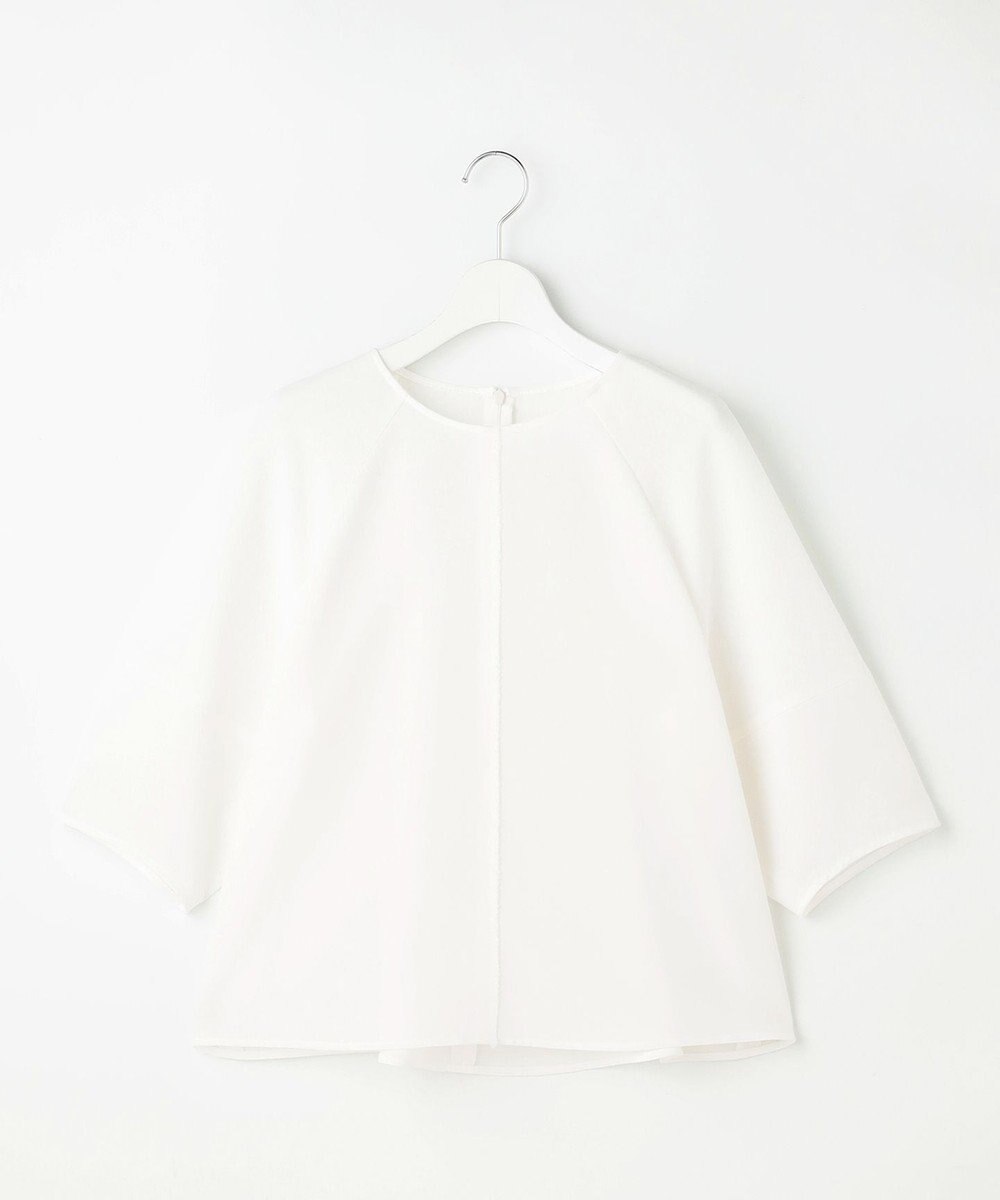 自由区 L 【人気素材・NEWデザイン】ラスティックメッシュラグランスリーブ ブラウス 