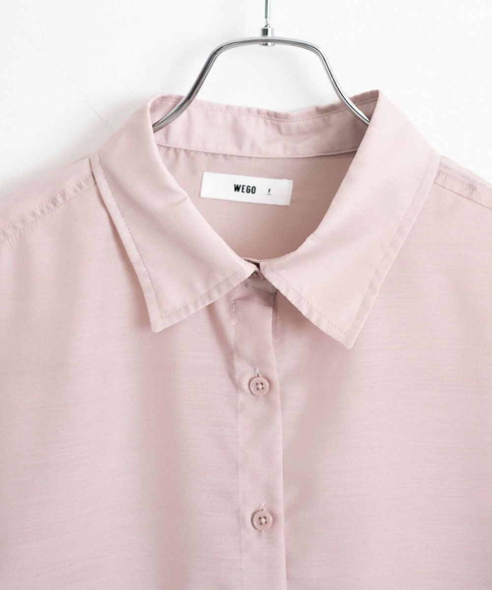WEGO 【シワになりにくい/手洗い可】シアーBIGシャツ 