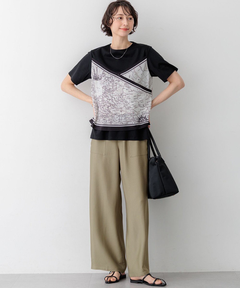 23区 S 【先行予約】スカーフコンビジャージー カットソー 