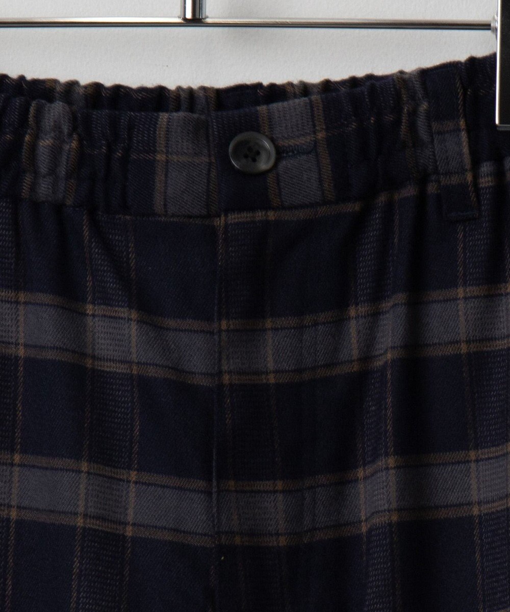 WEGO チェックテーパードスラックス 