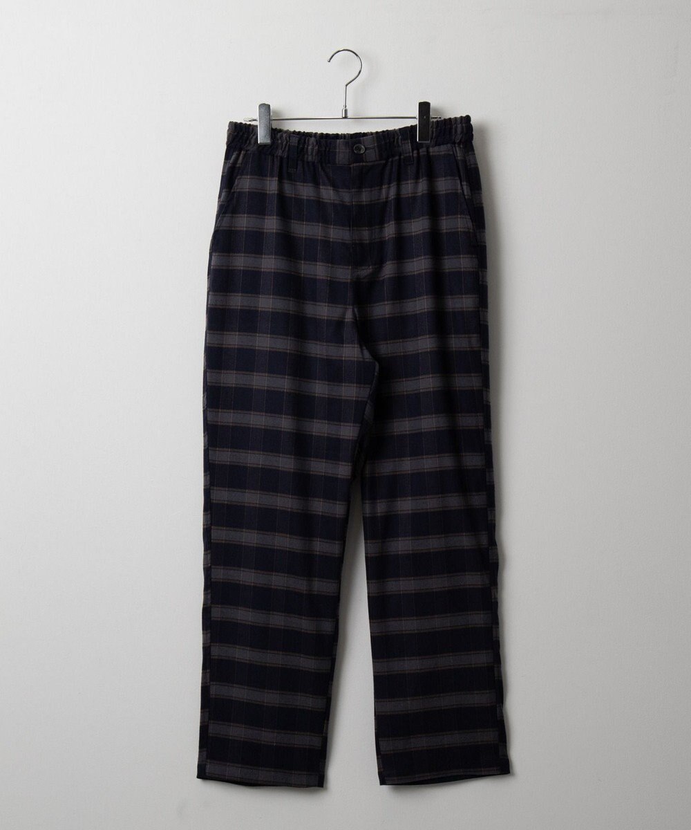 WEGO チェックテーパードスラックス 