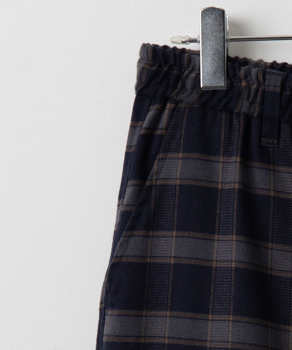 WEGO チェックテーパードスラックス 